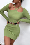 Strappy Off-Shoulder Casual Dress