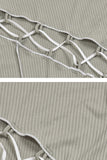 Cutout Ribbed Mini Dress