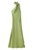 Asymmetric Neckline Casual Dress