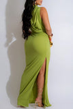 Twist Halter Maxi Dress