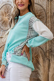 Casual Chic Sweatshirt with Patchwork Details