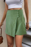 Asymmetrical Button Shorts