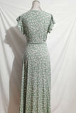 Flutter-Sleeve Wrap Dress