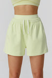 Elastic Waistband Athletic Shorts