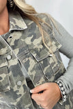 Camo Cargo Denim Vest