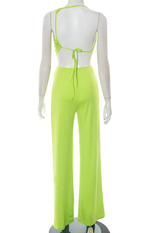 One-Shoulder Ring Detail Jumpsuit