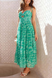 Cutout Strap Midi Dress