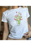 Floral Coconut Graphic T-Shirt