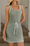 Striped Casual Tank Dress