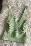 Ribbed V-Neck Tank Top