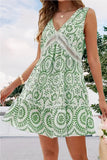 Boho V-Neck Mini Dress