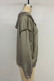 Striped Zip-Up Casual Jacket