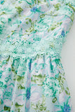 Floral Bow Strap Maxi Dress