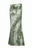 Elegant Maxi Skirt with Side Buckle
