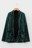 Sequin Open-Front Blazer