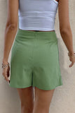 Asymmetrical Button Shorts
