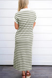Striped Midi Casual Dress