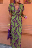 Floral Pattern Casual Dress