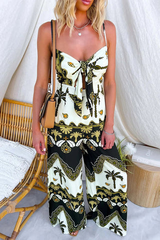 Strappy Tie-Front Jumpsuit