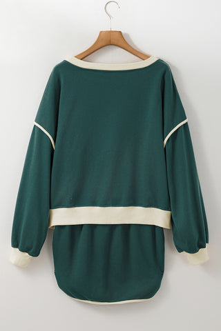 Relaxed Pullover and Skirt Set