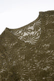 Lace V-Neck Long Sleeve Top