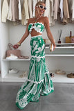 Tropical Two-Piece Pants Set