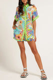 Vibrant Print Short Set