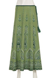 Patterned A-Line Maxi Skirt