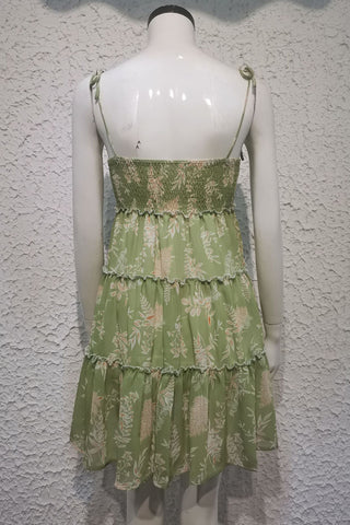 Strappy Floral Casual Dress