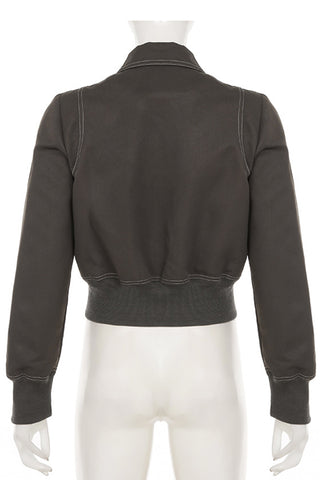 Stylish Zip-Up Bomber Jacket