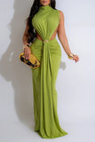 Twist Halter Maxi Dress