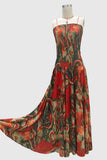 Strapless Flowing Casual Dress