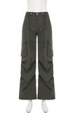 Wide-Leg Cargo Pants