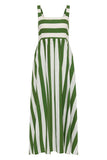 Striped Sleeveless Maxi Dress