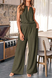 Elegant Halter Wide-Leg Pants Set