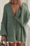 Oversized Button-Front Cardigan