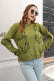 Cat-Patterned Sweater