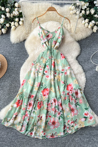 Floral Tiered Casual Dress