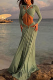 Elegant Long Sleeve Cut-Out Set