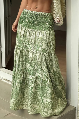 Printed Maxi Skirt with Boho Flair
