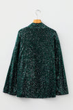 Sequin Open-Front Blazer