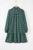 Plaid A-Line Casual Dress