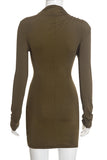 Cutout Bodycon Evening Dress