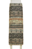 Elegant Patterned Maxi Skirt