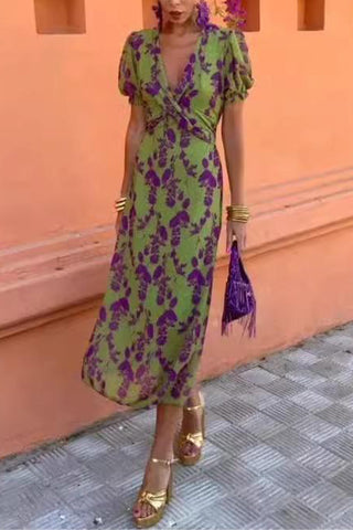 Floral Pattern Casual Dress