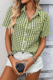 Button-Up Plaid Shirt