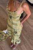 Floral Ruffle Skirt Set