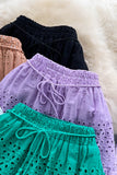 Tiered Lace Midi Skirt