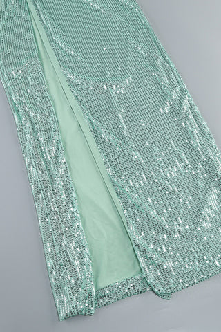 Elegant High-Slit Evening Gown