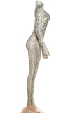 Snakeskin Patterned Jumpsuit